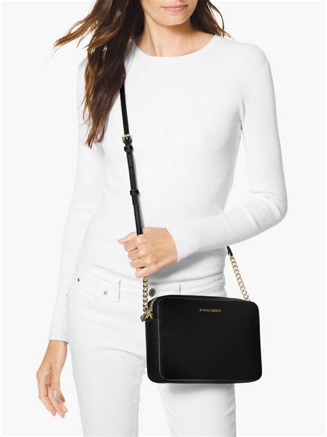 michael kors jet set large crossbody lowest price|Michael Kors saffiano jet set.